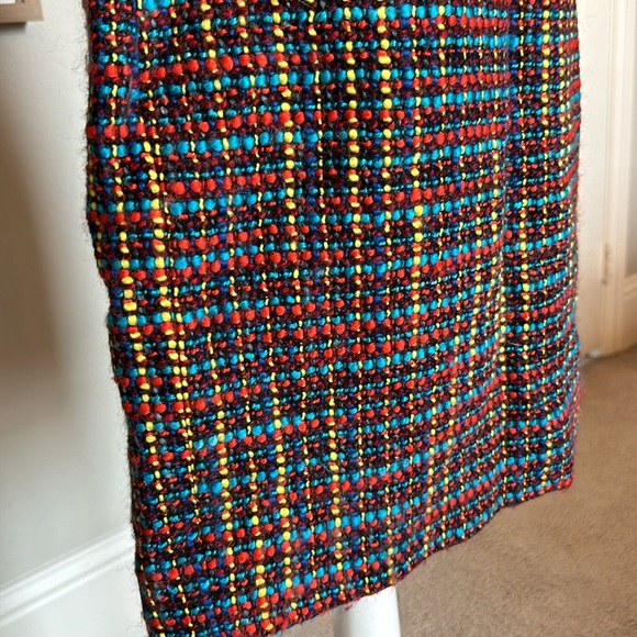 Kate Spade | "Judy" Tweed Wool Blend Rainbow Color Skirt | 8 - Picture 5 of 12